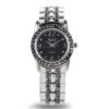 Reloj de plata mujer clásico deporte negro